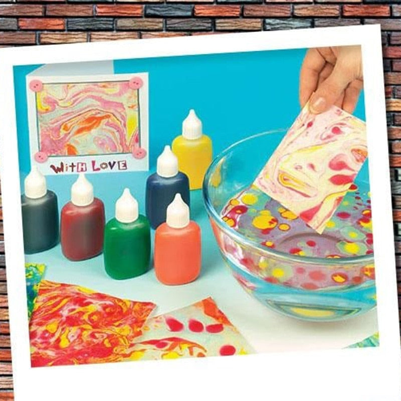 New Hydrographics Water Transfer Marbling Painting Set Painting on Water Drawing Tools Kit DOM668