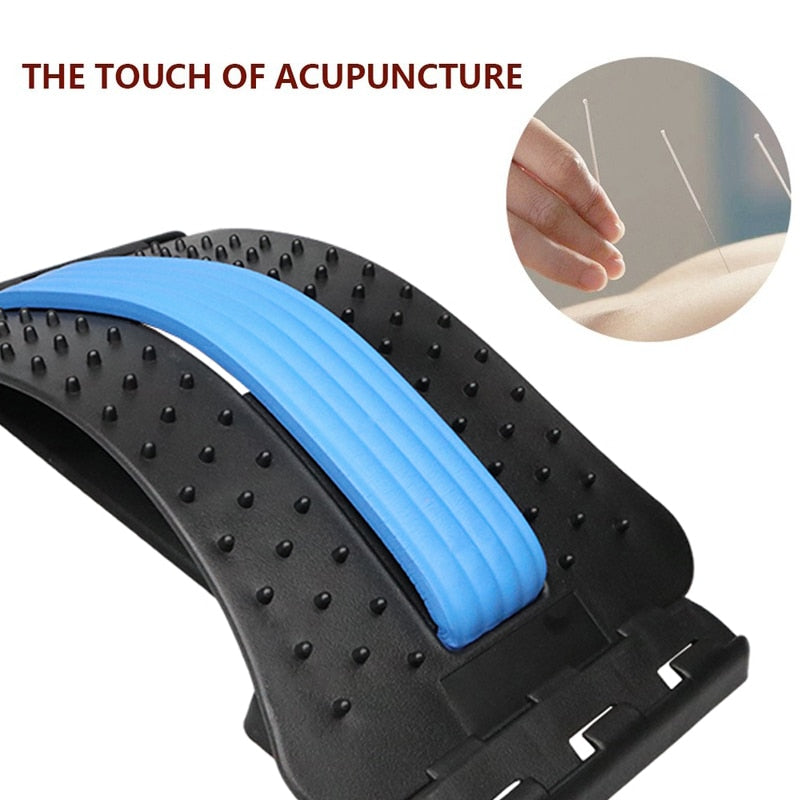 Back Massager Stretcher Equipment Massage Tools Massageador Magic Stretch Fitness Lumbar Support Relaxation Spine Pain Relief