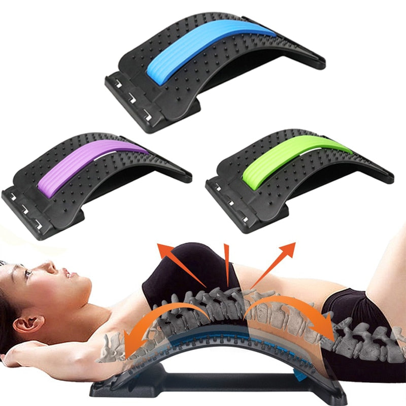 Back Massager Stretcher Equipment Massage Tools Massageador Magic Stretch Fitness Lumbar Support Relaxation Spine Pain Relief